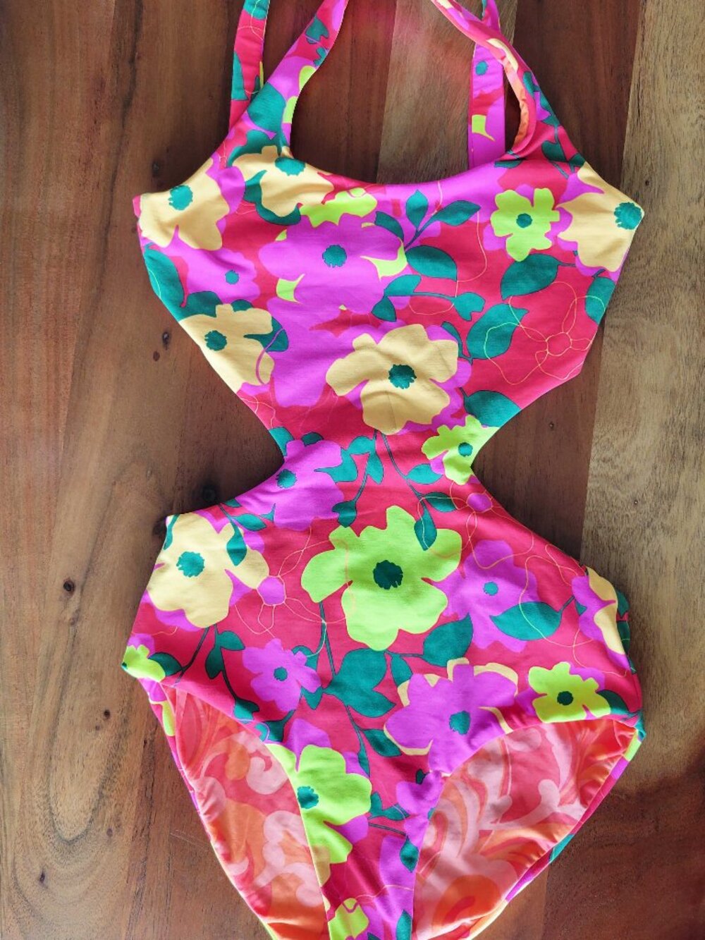 Maaji Crayonflower Aurora One Piece Girls Swimsuit Bold Reversible 2 in 1